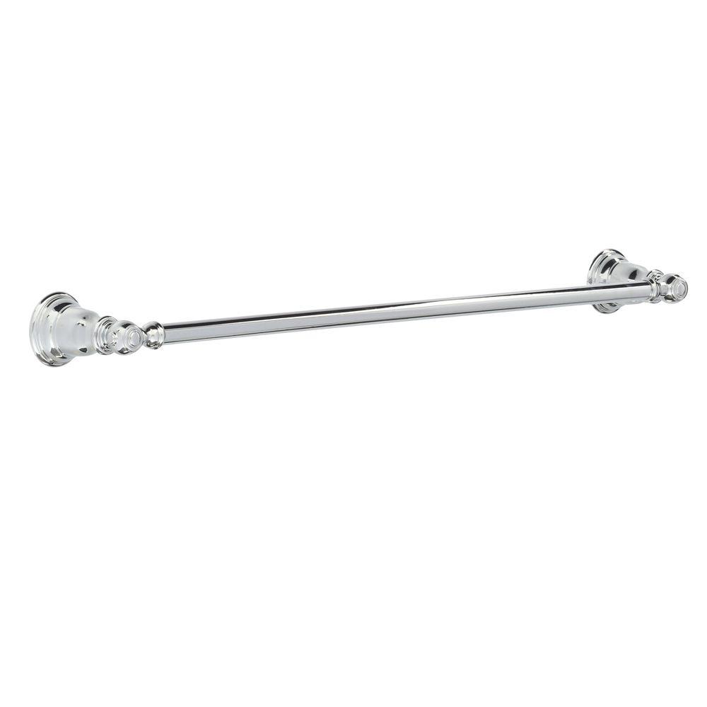 MOEN Kingsley 24 in. Towel Bar in Chrome-YB5424CH - The Home Depot