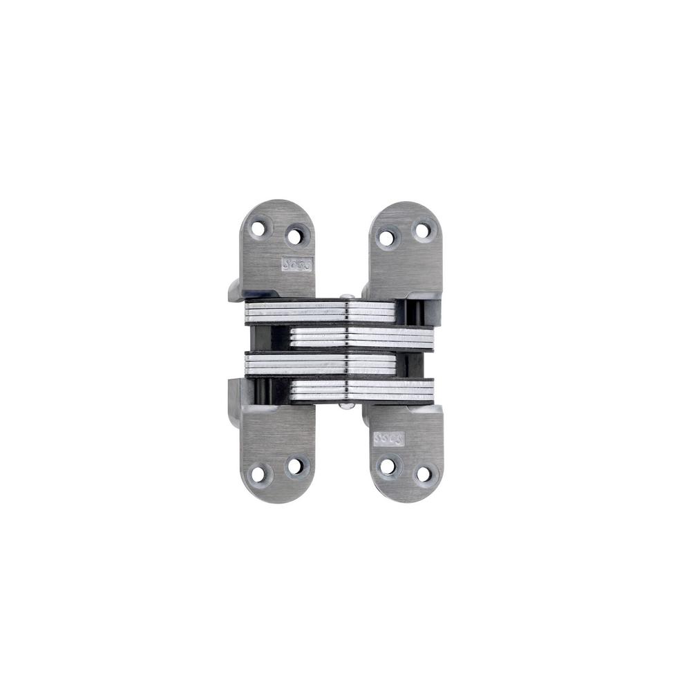 SOSS 1/2 in. x 13/4 in. Black ECoat Invisible Hinge203CUS19 The