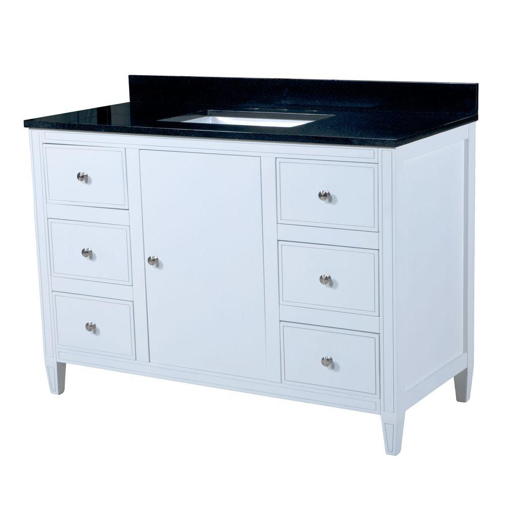 19 22 Maykke 48 Inch Vanities Bathroom Vanities Bath The Home Depot