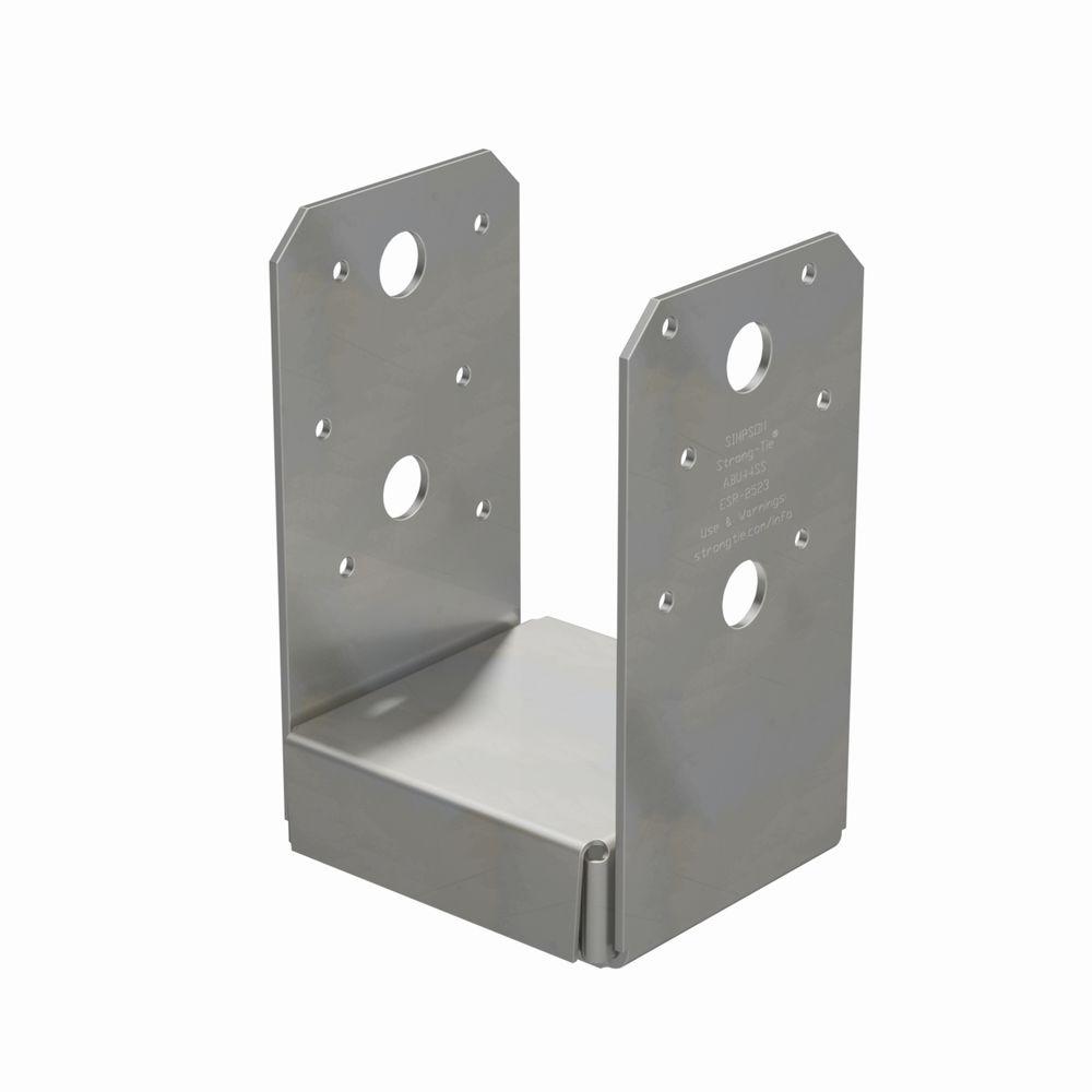 base simpson adjustable steel stainless tie 4x4 strong bases bracket deck galvanized pier gauge block elevated brackets standoff depot lumber