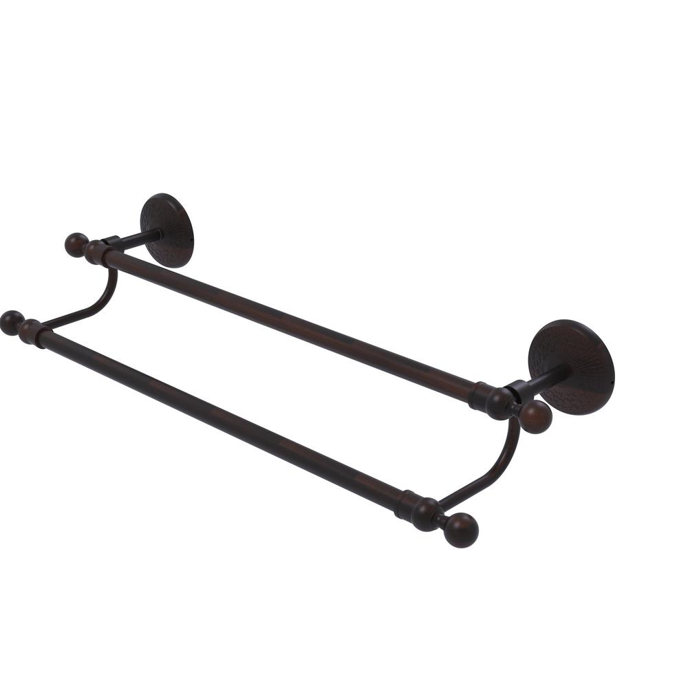 Allied Brass RW-72//24-VB Retro Wave Collection 24 Inch Double Towel Bar Venetian Bronze