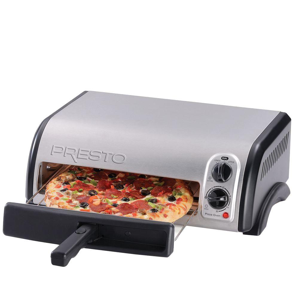 Presto 1300 W Stainless Countertop Pizza Oven With Built In Timer