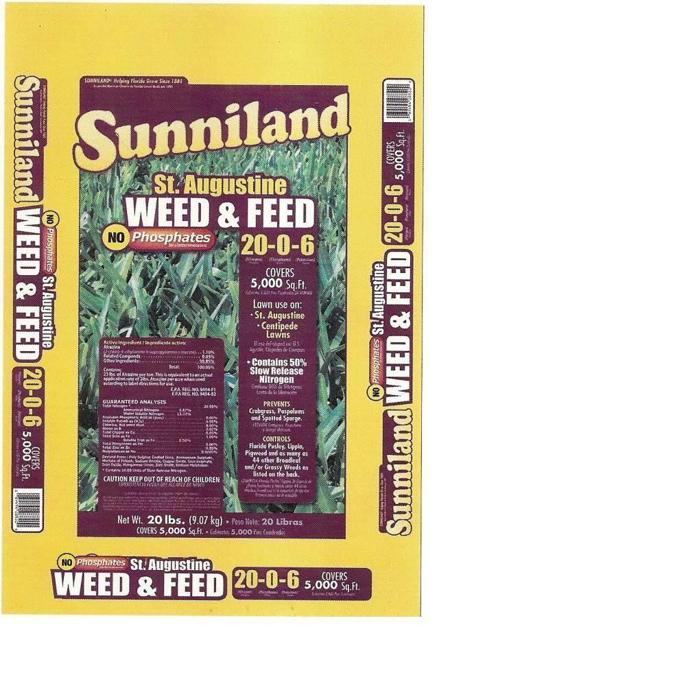 Sunniland 20 lb. St. Augustine Weed and Feed128820 The Home Depot
