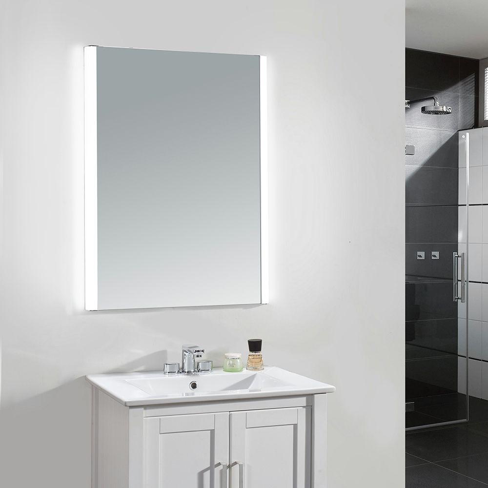 frameless bathroom mirror