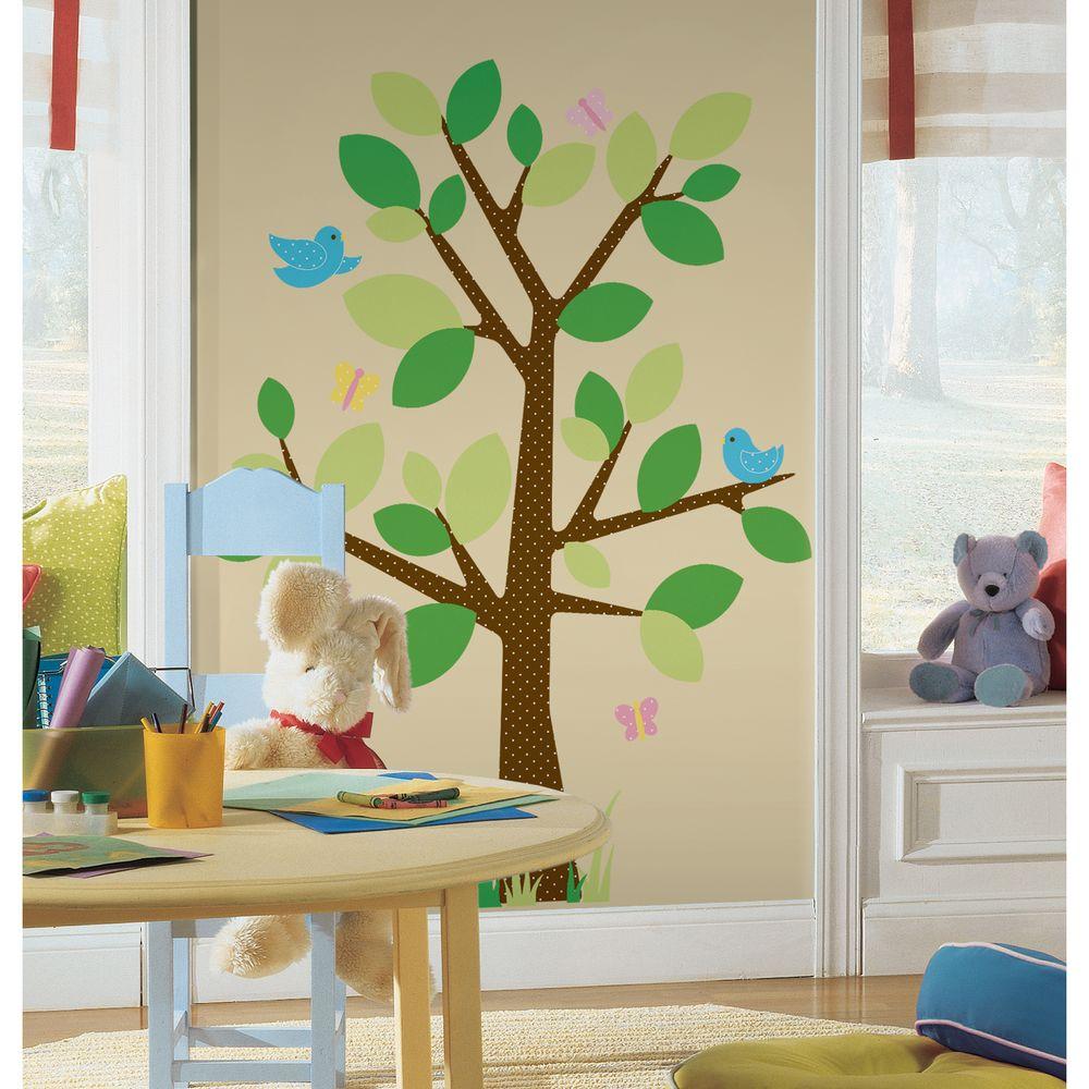18 In X 40 Dotted Tree 48 Piece L And Stick Wall Decals