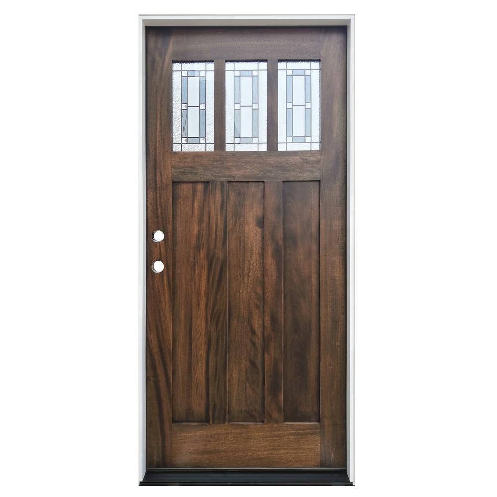 Exterior Prehung 3 Panel Decorative Doors With Glass Wood The Home Depot - 6 Glass Pane Exterior Door Exterior Prehung 3 Panel Decorative Doors With Glass Wood The Home Depot - 6 Glass Pane Exterior Door