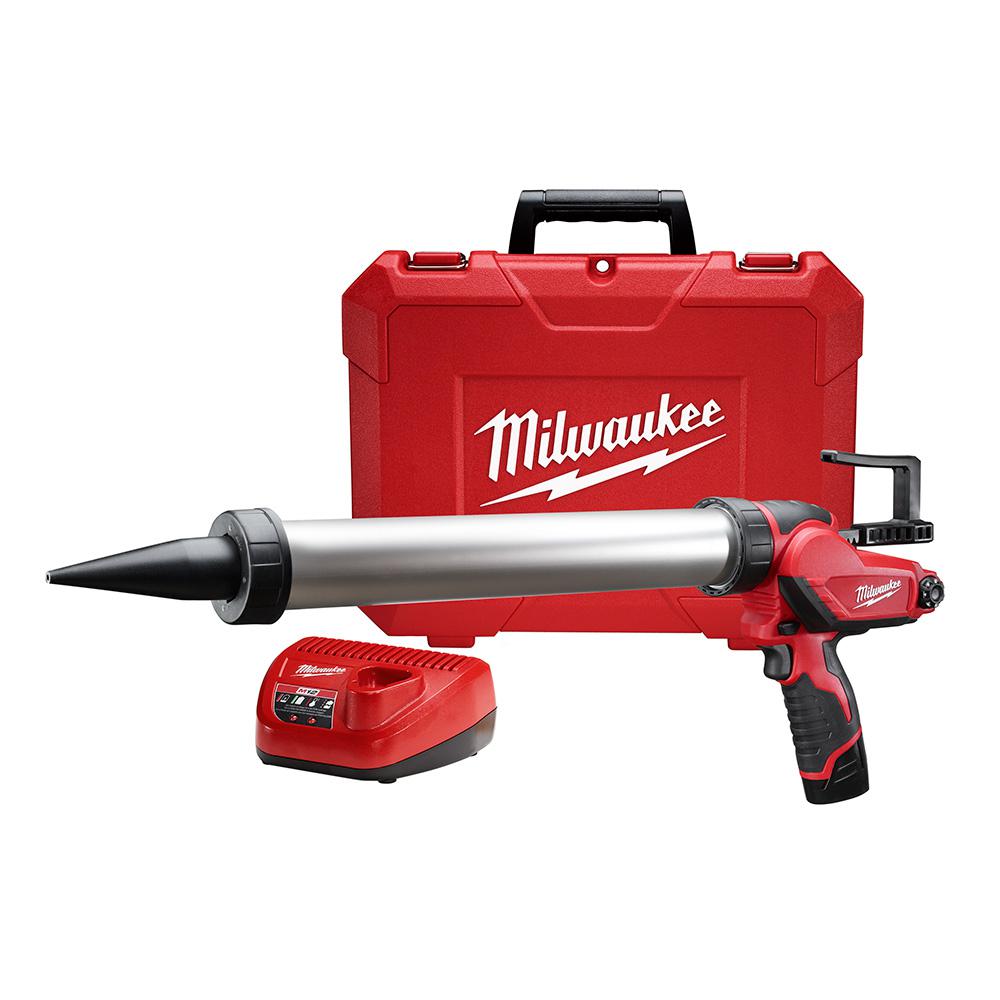 Milwaukee M12 12Volt Lithiumion 20 oz. Cordless Aluminum Barrel Caulk