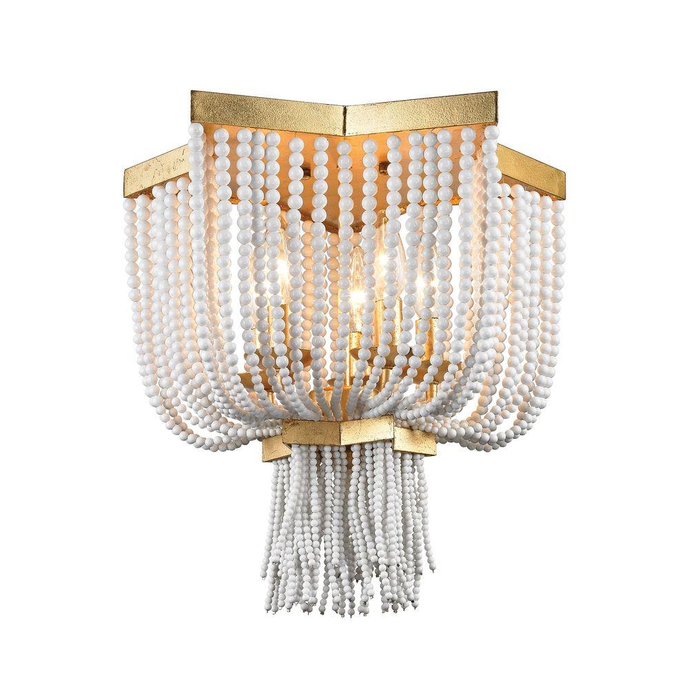 Titan Lighting Chaumont 5 Light Antique Gold Leaf Flush Mount Tn Titan Lighting Chaumont 5 Light Antique Gold Leaf Flush Mount