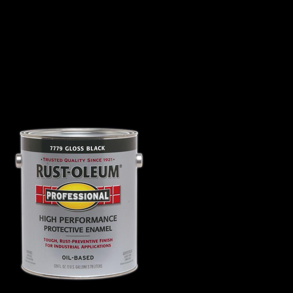 UPC 320066041022 product image for Rust Preventative: Rust-Oleum Professional Paint 1-gal. Black Gloss Protective E | upcitemdb.com