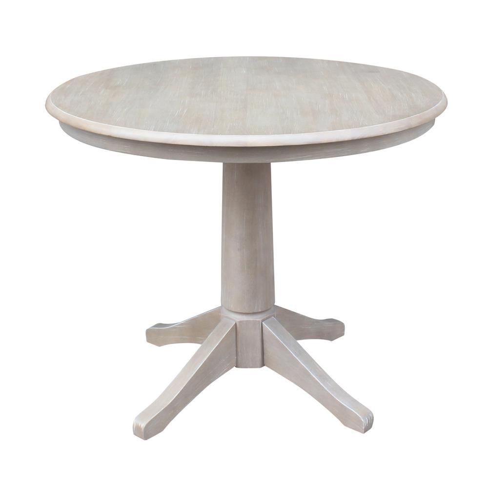 International Concepts Olivia 36 In Round Weathered Taupe Gray International Concepts Olivia 36 In Round Weathered Taupe Gray Dining Table