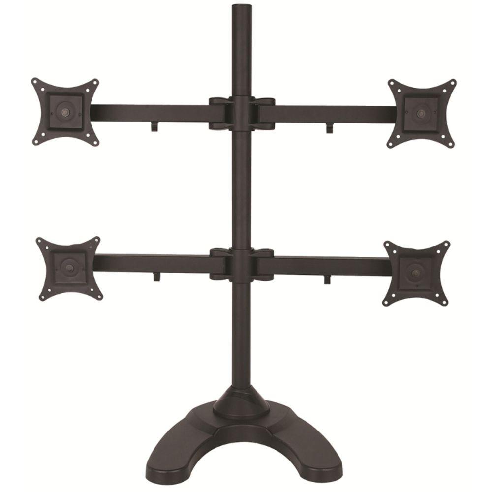 Tygerclaw Quad Monitor Desk Mount Lcd6004 The Home Depot Tygerclaw Quad Monitor Desk Mount