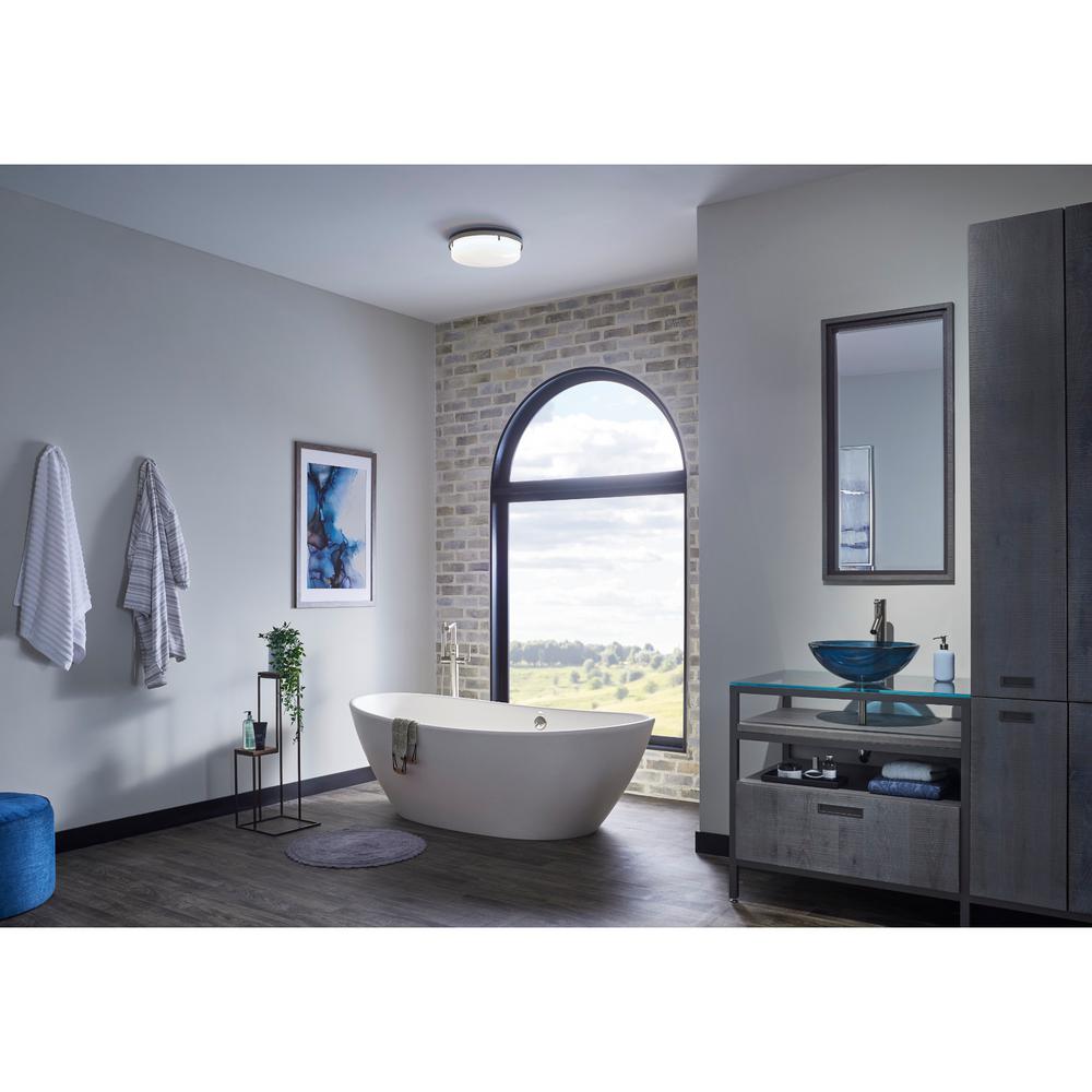 Broan InVent Series Single-Speed Fan with LED Light ENERGY STAR Certified Ceiling Room-Side Installation Bathroom Exhaust Fan 110 CFM 1.5 Sones