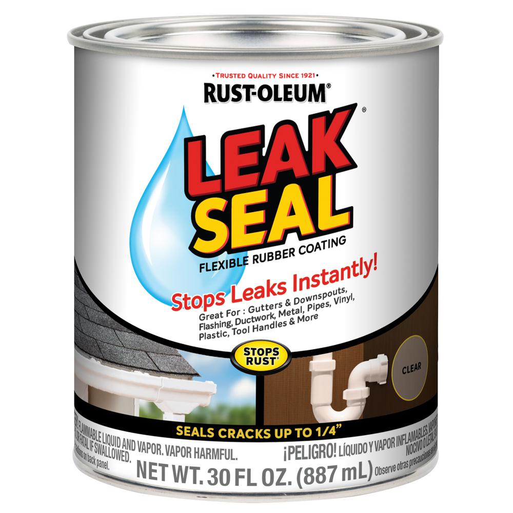 Rust Oleum Stops Rust Oz Leakseal Clear Flexible Rubber Coating Sealer Pack The