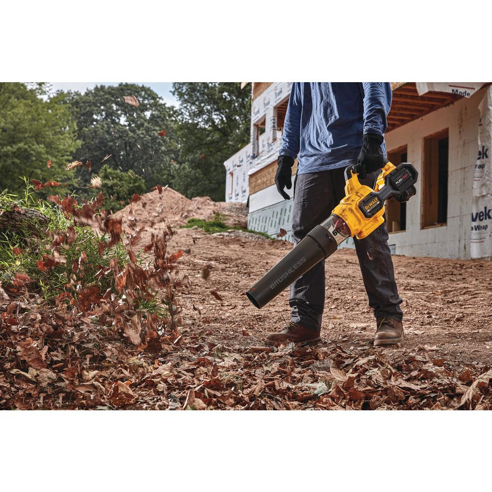 dewalt 60v flexvolt max cordless blower lithium mph axial ion 0ah charger cfm battery blowers leaf included