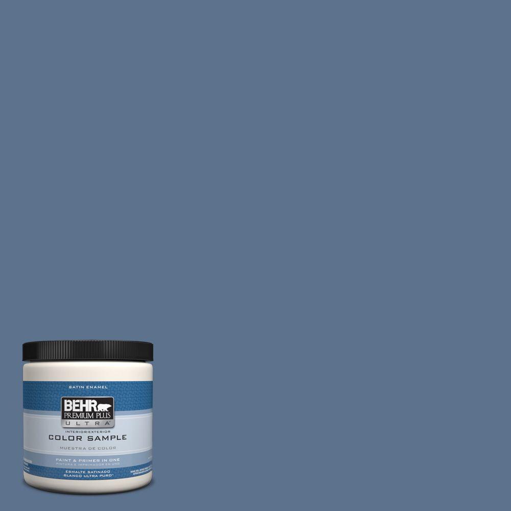 BEHR Premium Plus Ultra 8 oz. #PPU14-1 Arrowhead Lake Interior/Exterior ...