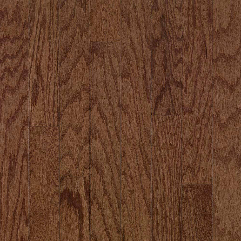 Mohawk Oak Gunstock 3/8 in. Thick x 31/4 in. Wide x Random Length Engineered Click Hardwood