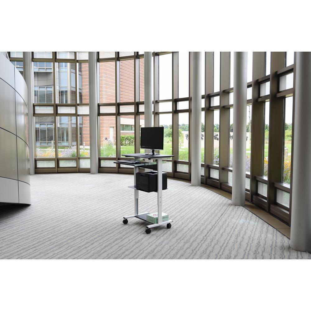 Wheels Desks Home Office Furniture The Depot Black Laptop Desk With Wheels