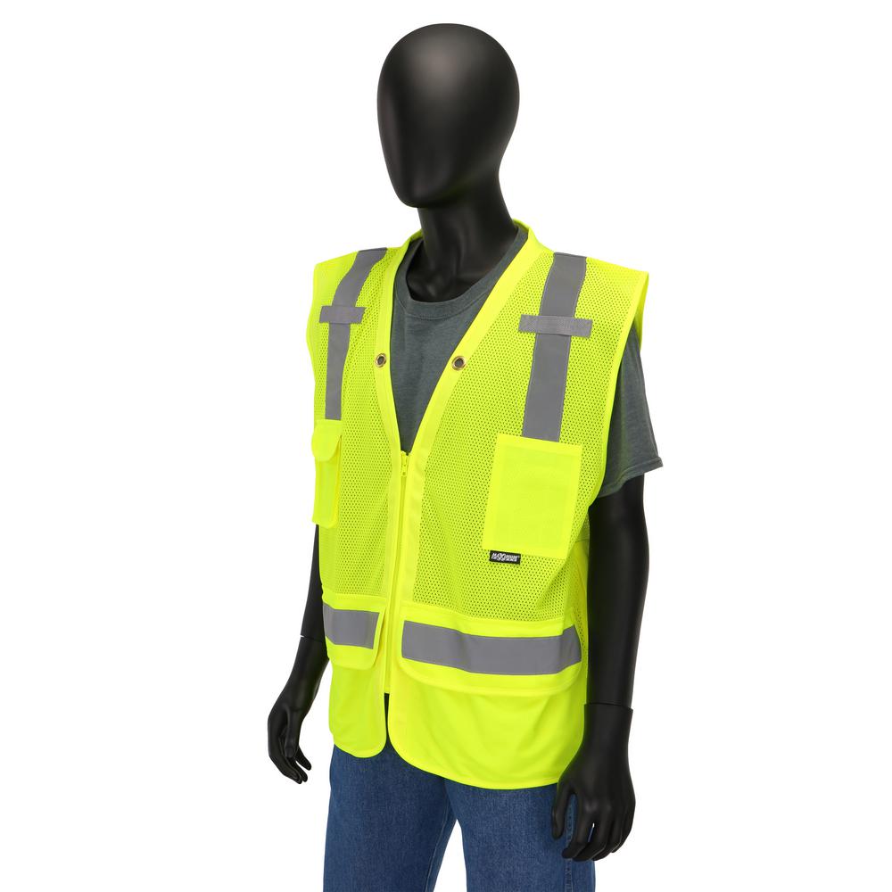 Hi-Visibility Safety Reflective//Breathable Security Reflector Tape Vest//Set 5