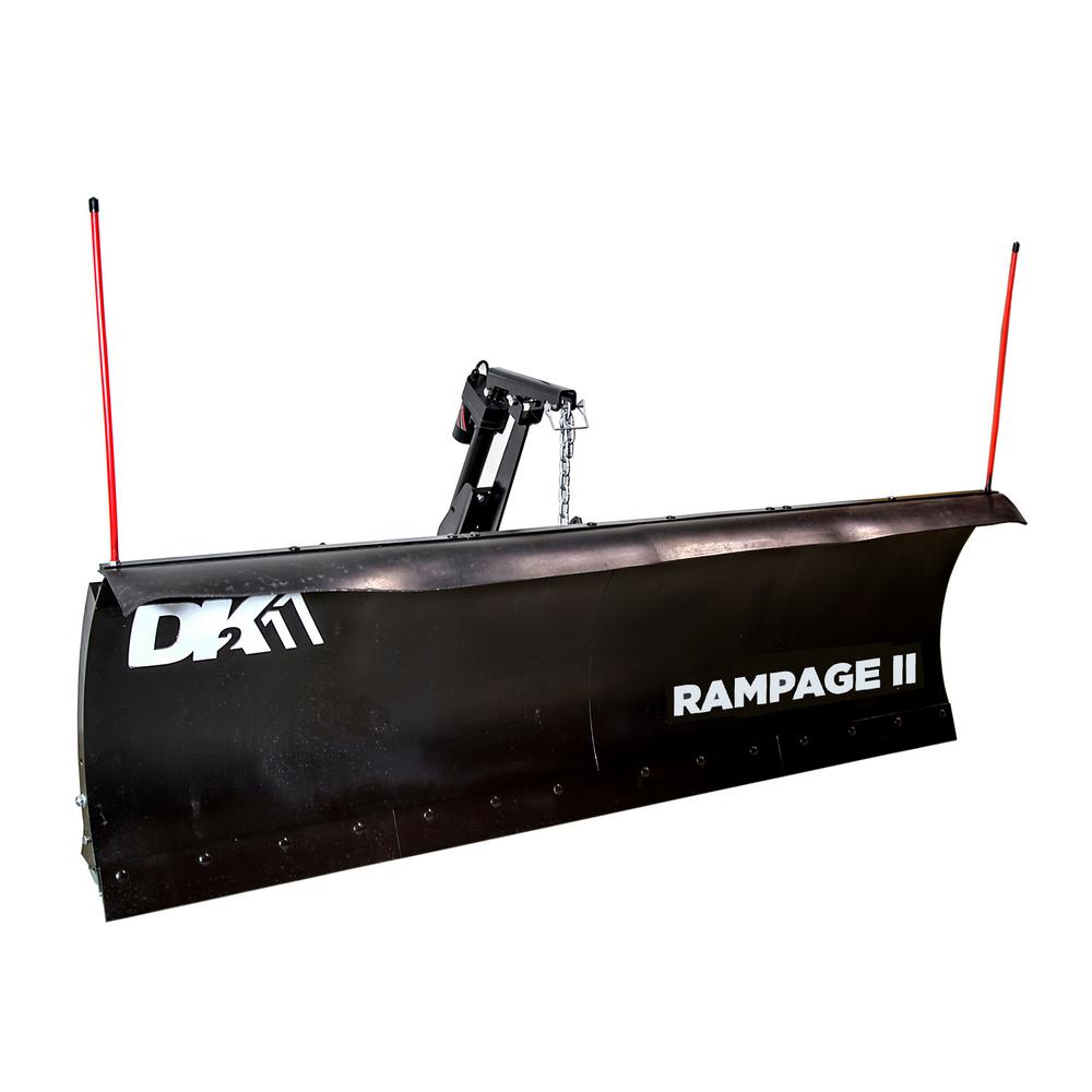 Detail K2 Rampage II Elite 82 in. x 19 in. Custom Mount Snow Plow Kit