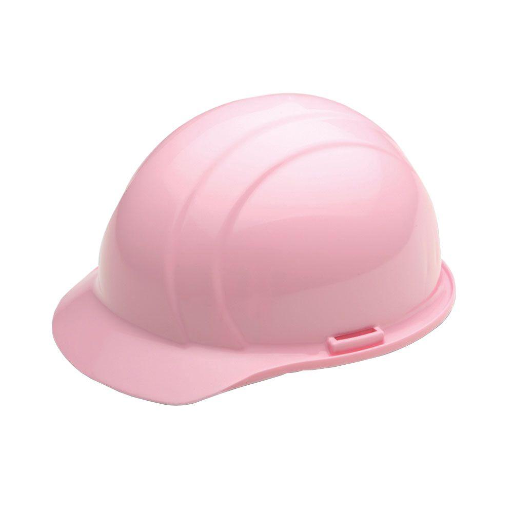Americana 4 Point Nylon Suspension SlideLock Cap Hard Hat in Pink