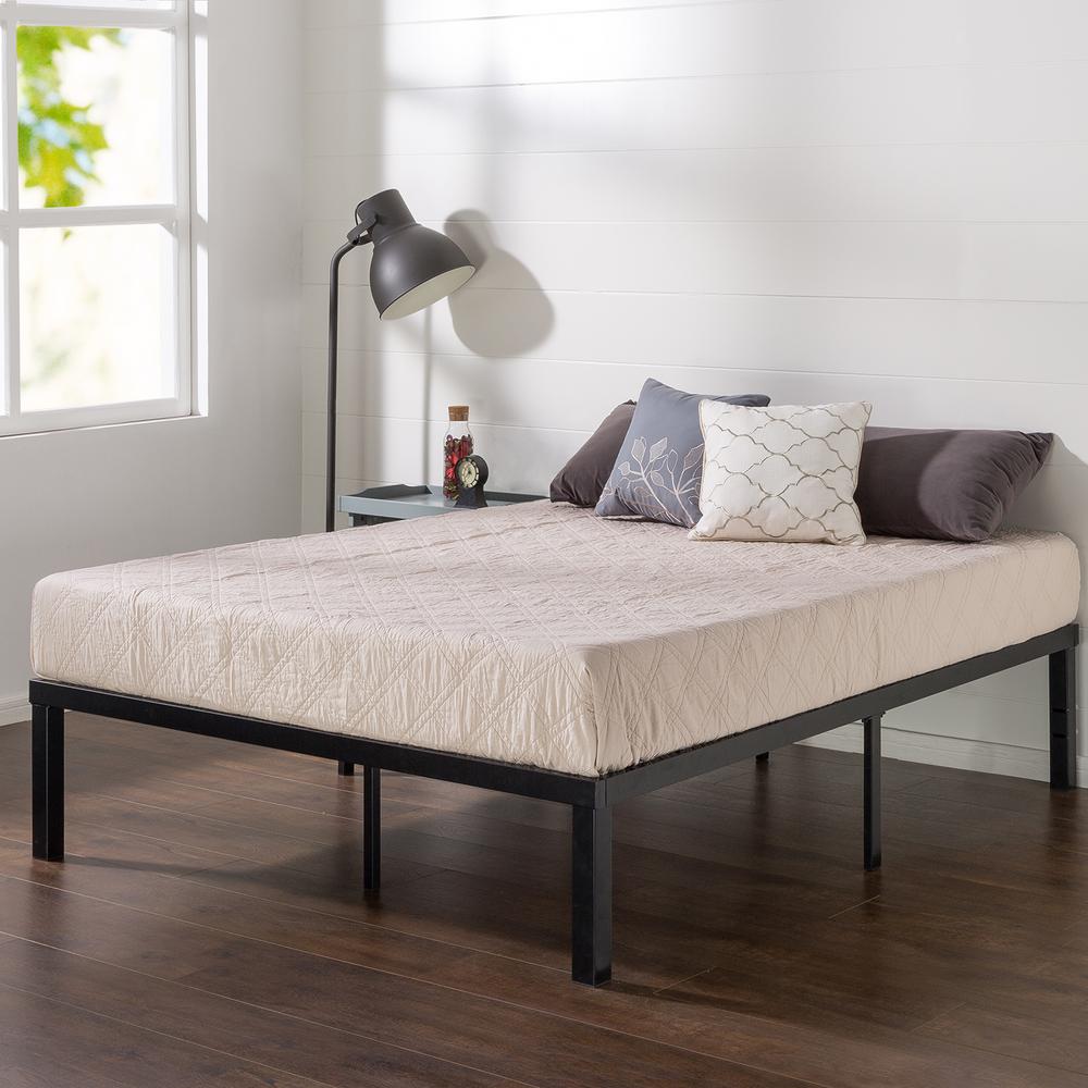 Queen Bed Frame Without Head Foot Board Frames Box Springs Queen Metal Platform Bed