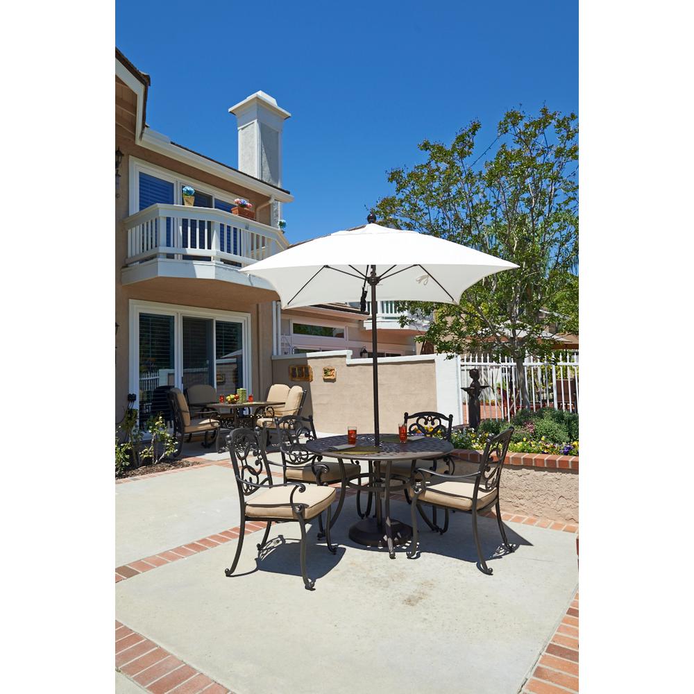 California Umbrella 6 Ft Silver Anodized Aluminum Pole Market Fiberglass Ribs Push Lift Patio Umbrella In Black Sunbrella Alto604002 5408 The Home Depot