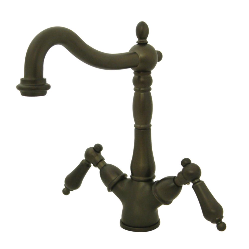 Kingston Brass Heritage Single Hole 2 Handle Vessel Bathroom Faucet In Oil Rubbed Bronze Hks1495al The Home Depot - Kingston Brass Vessel Sinks Kingston Brass Heritage Single Hole 2 Handle Vessel Bathroom Faucet In Oil Rubbed Bronze Hks1495al The Home Depot - Kingston Brass Vessel Sinks