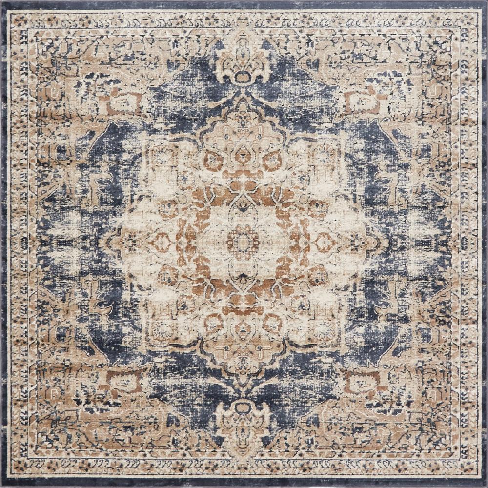 Unique Loom Cau Roosevelt Dark Blue 10 0 X 14 5 Area Rug