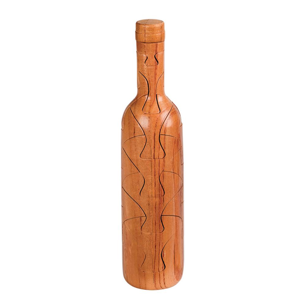 wooden wine puzzle