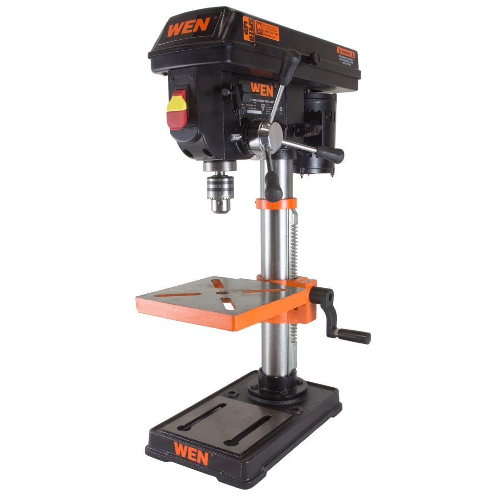 wen 10 in. drill press with laser-4210 - the home depot