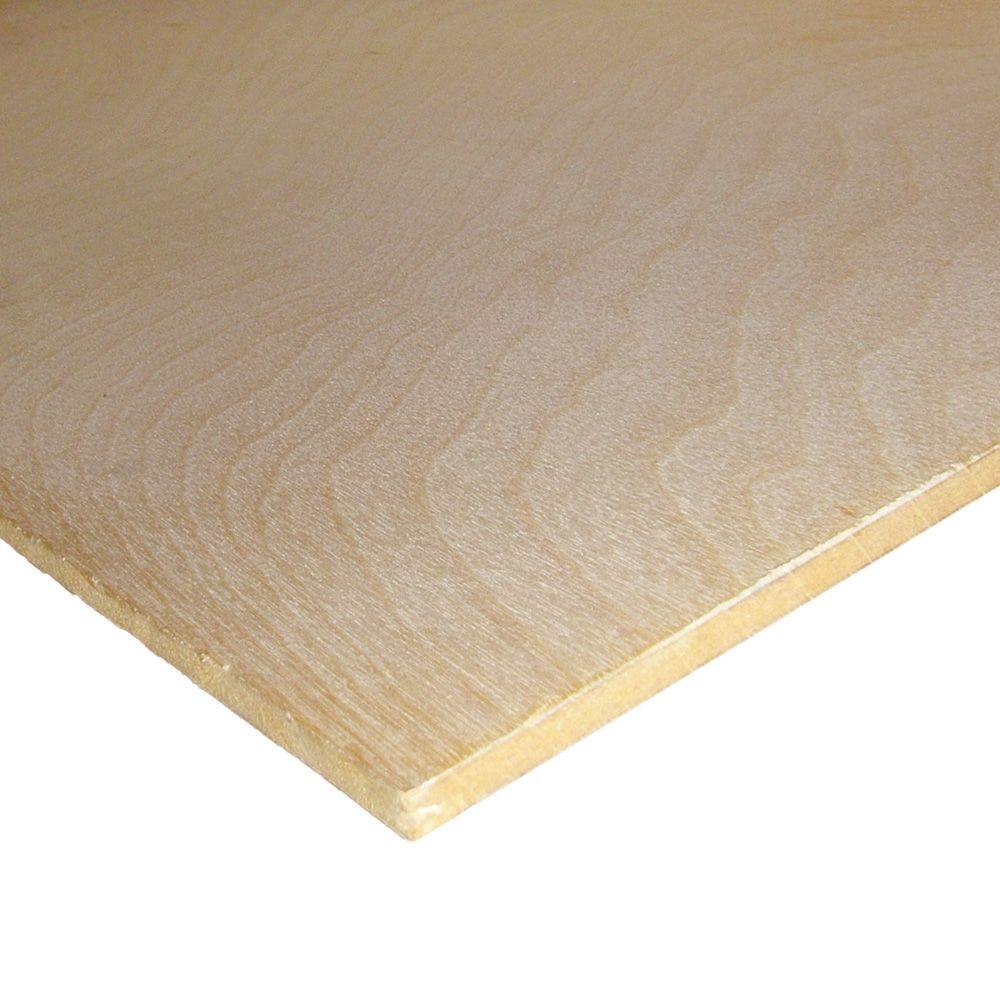 Birch Plywood 1/4 in. x 2 ft. x 4 ft.; Actual 0.195 in. x 23.75 in. x 47.75 in