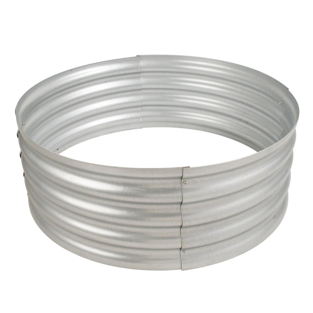 36 In Galvanized Round Fire Ring 97869vgdhd The Home Depot