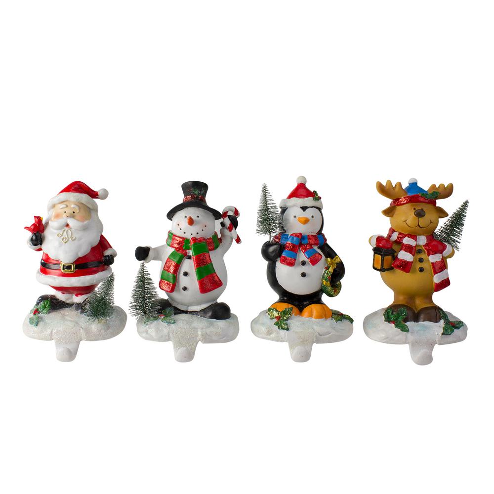 Northlight 5 75 In Plastic Santa Snowman Penguin And Reindeer