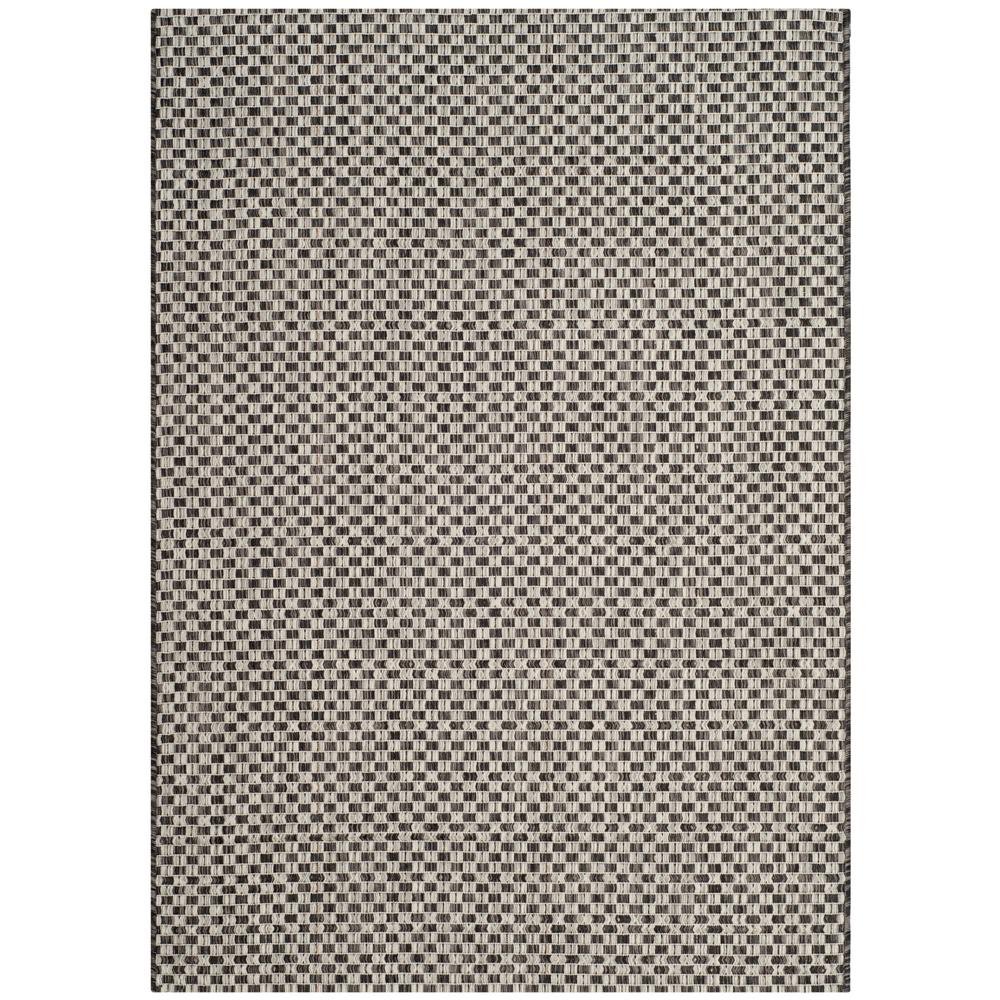 Safavieh Courtyard Black/Light Gray 4 ft. x 6 ft. Indoor/Outdoor Area
