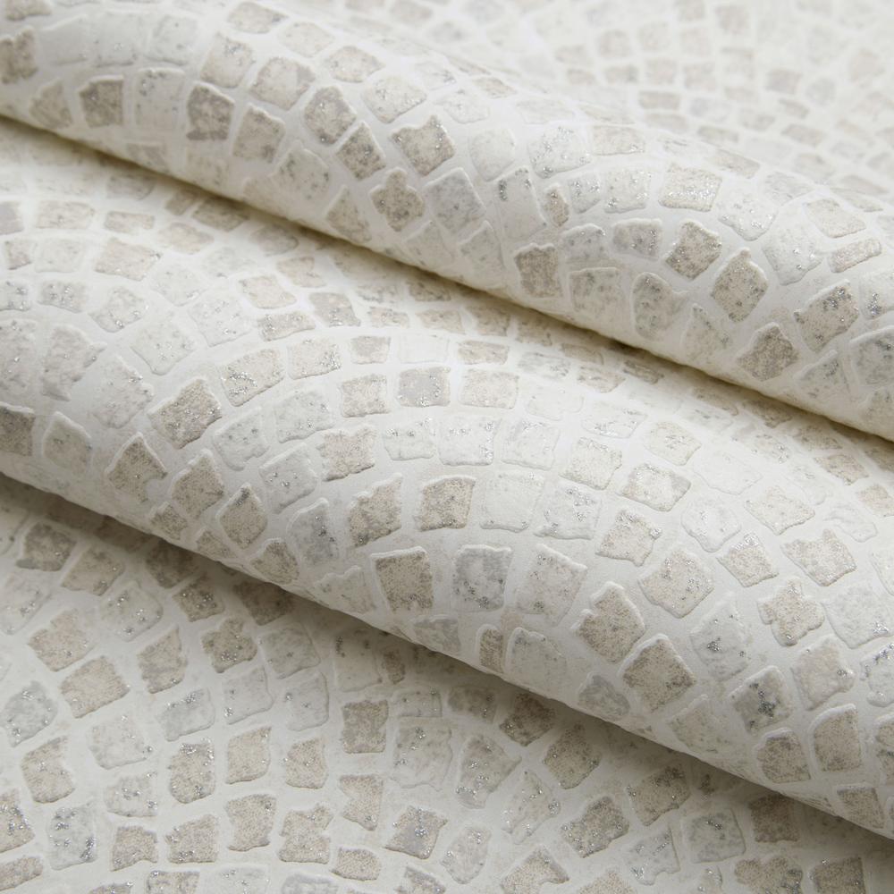 Graham & Brown Strata Trajan Tile Natural Removable Wallpaper Sample