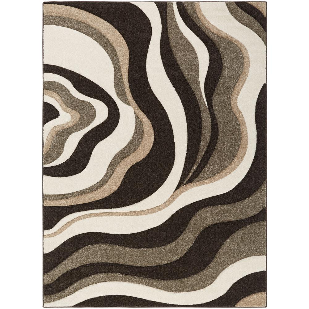 Home Dynamix Sumatra Dark Brown 3 Ft X 5 Area Rug