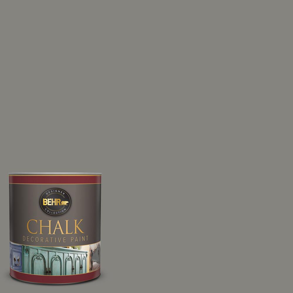 BEHR 1 Qt PPU24 07 Barnwood Gray Interior Chalk Decorative Paint   Barnwood Gray Behr Chalked Paint 713004 64 1000 