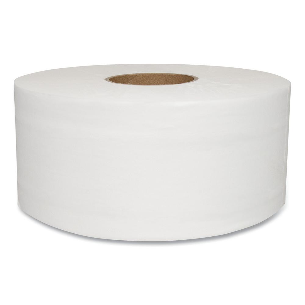 GEN Jumbo Toilet Paper, Septic Safe, 2Ply, White, 650 ft, 12 Roll