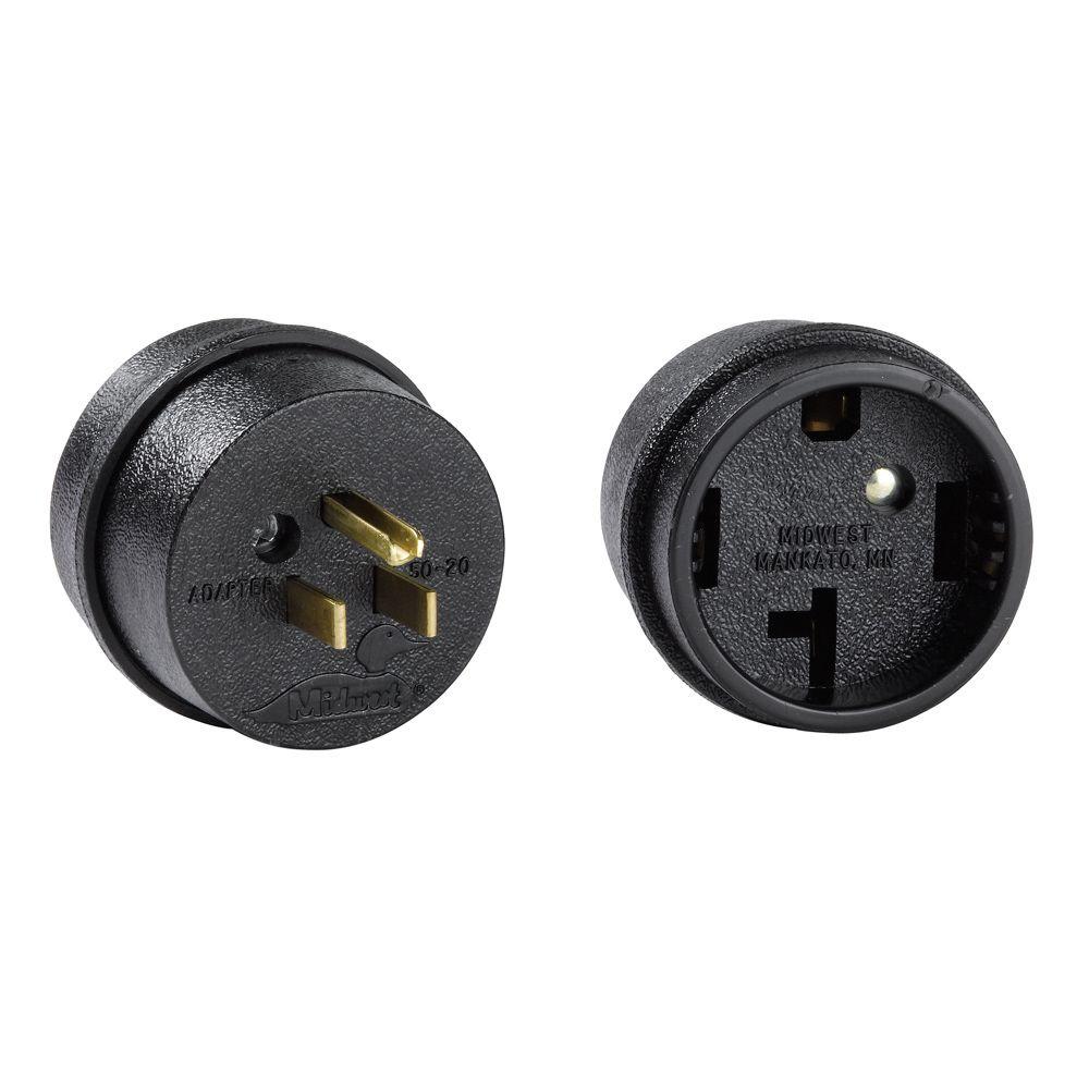 Dryer Plug Adapter >> Ge 50 Amp To 20 Amp Adapter Plug Ad5020 The Home Depot Dryer Plug Adapter >> Ge 50 Amp To 20 Amp Adapter Plug Ad5020 The Home Depot