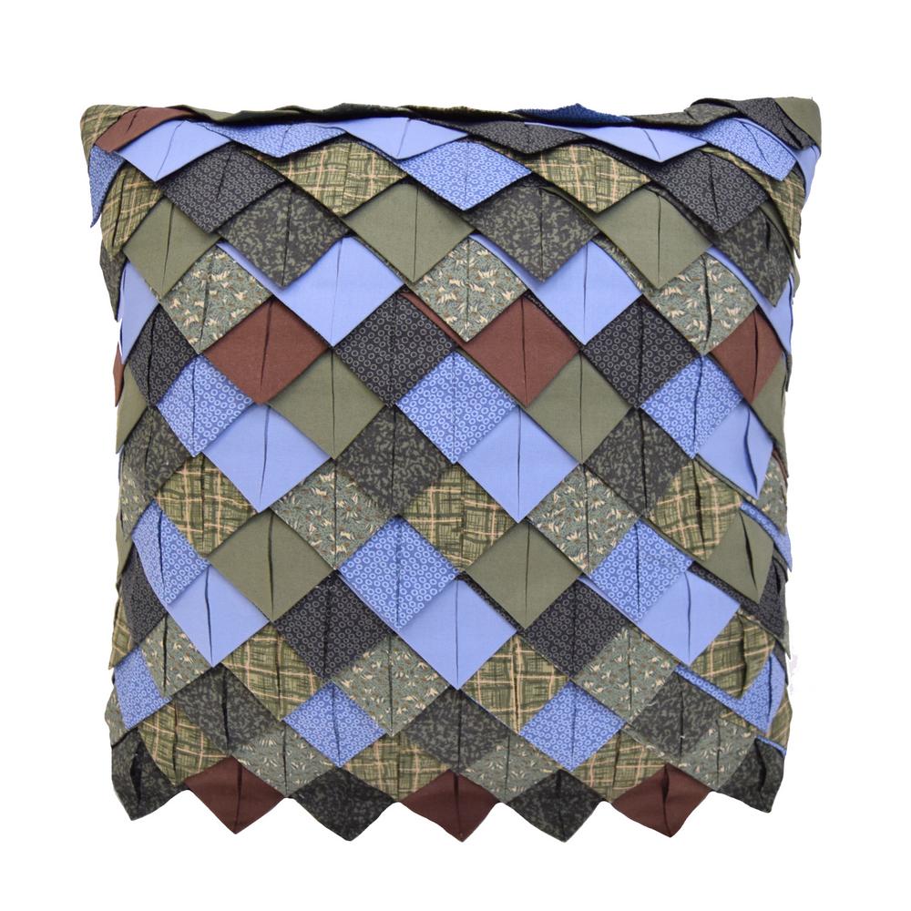 Brown Blue Green Throw Pillows Home Decor The Home Depot