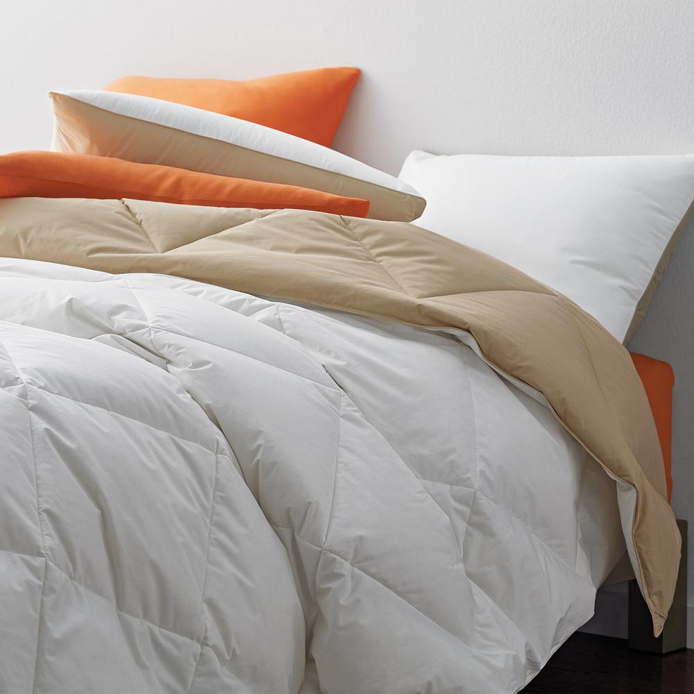 The Company Store St Tropez Reversible Light Warmth White Flax