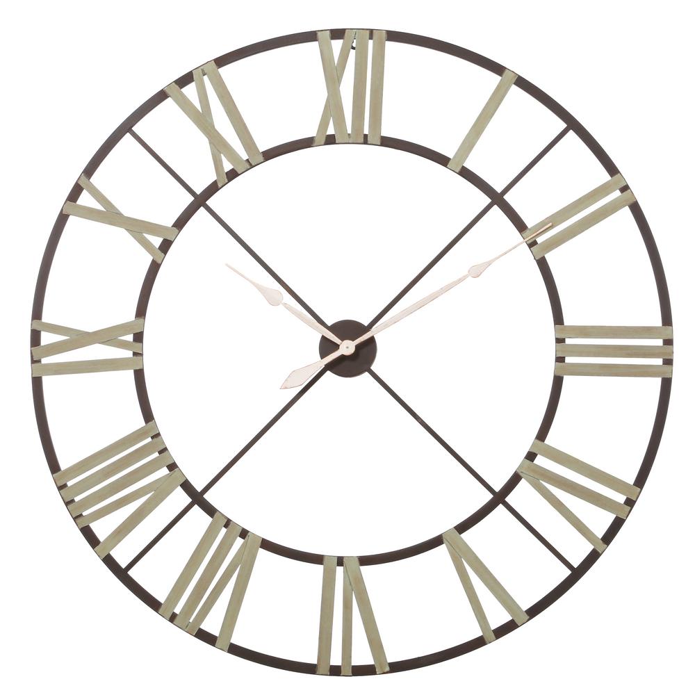 Imax Edward 48 In H X W Round Wall Clock 27635 The Home Depot - 48 Inch Wall Clock Imax Edward 48 In H X W Round Wall Clock 27635 The Home Depot - 48 Inch Wall Clock
