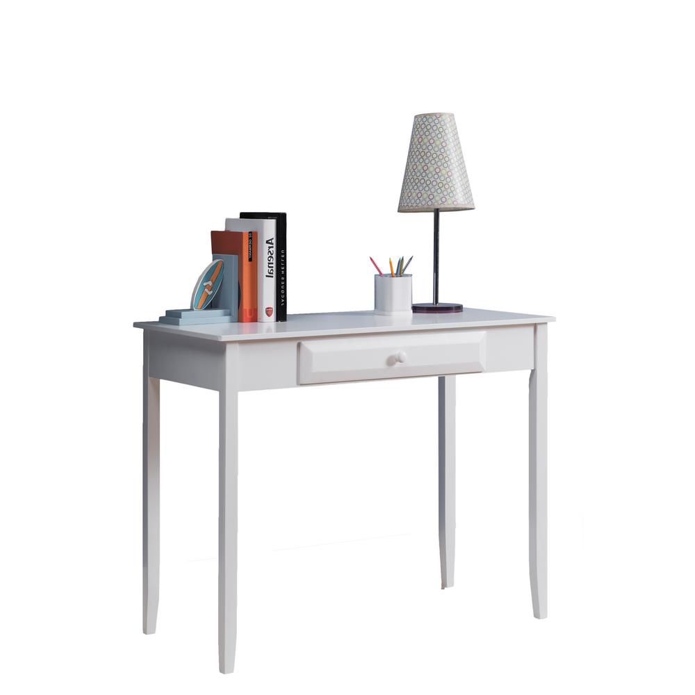 Signature Home Stella White Wood Home Office Parsons Desk 042oh