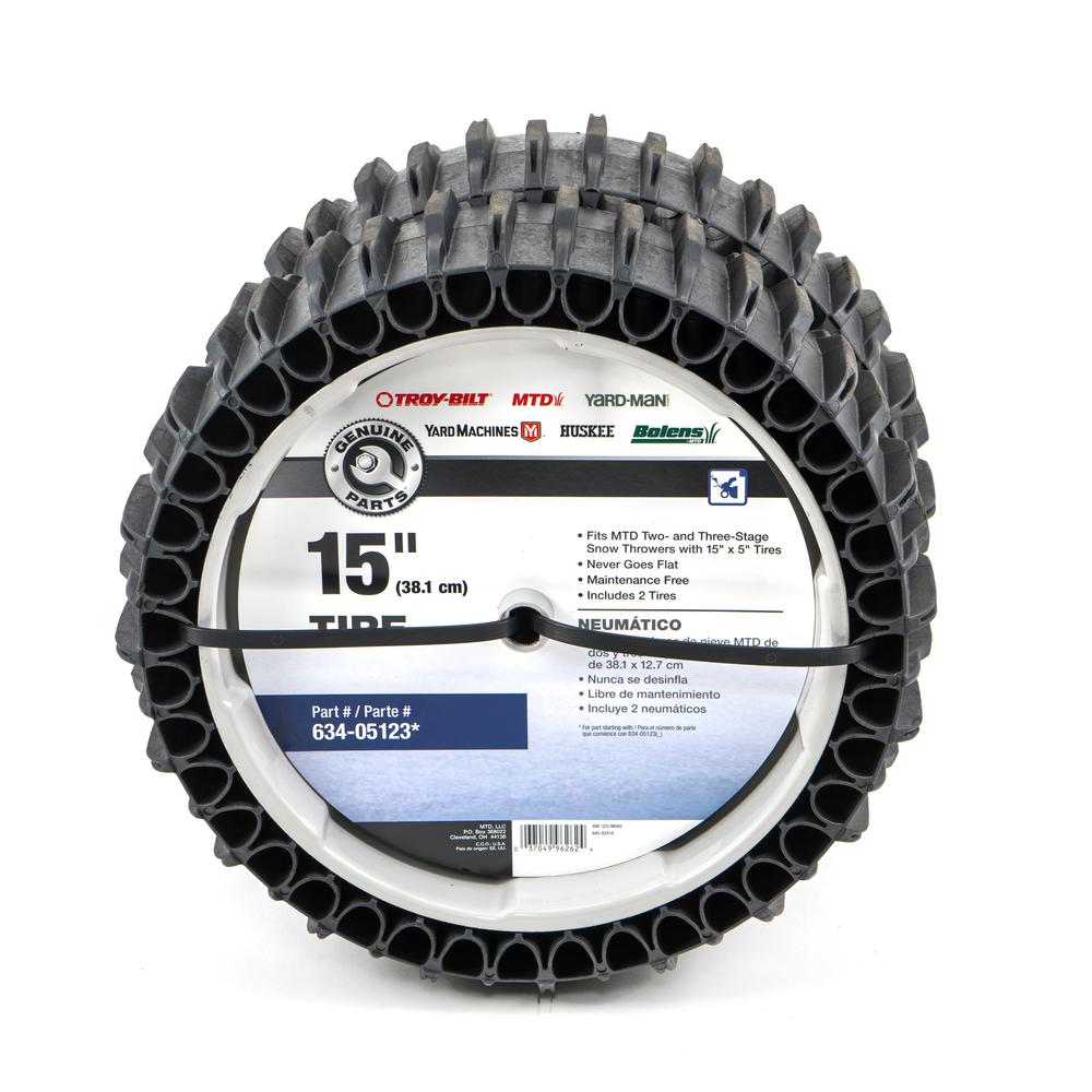 MTD Genuine Factory Parts 15 inch Airless Snow Thrower Tire Set by MTD Genuine Factory Parts