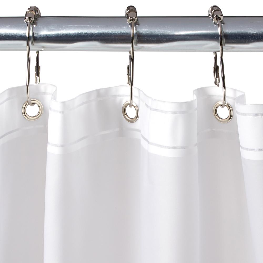 Interdesign Eva Extra Wide Shower Curtain Liner In Clear Frost
