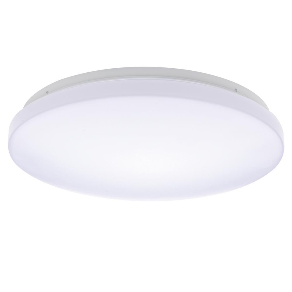 Honeywell 35 Watt White Integrated Led Round Ceiling Flushmount Honeywell 35 Watt White Integrated Led Round Ceiling Flushmount