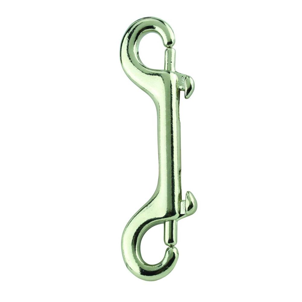 Everbilt 45/8 in. NickelPlated Double Bolt Snap42804 The Home Depot