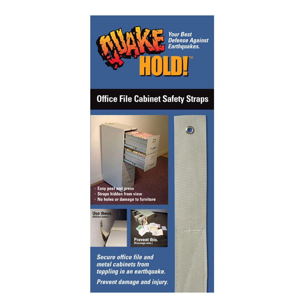 Quakehold Office File Cabinet Strap 4740 The Home Depot