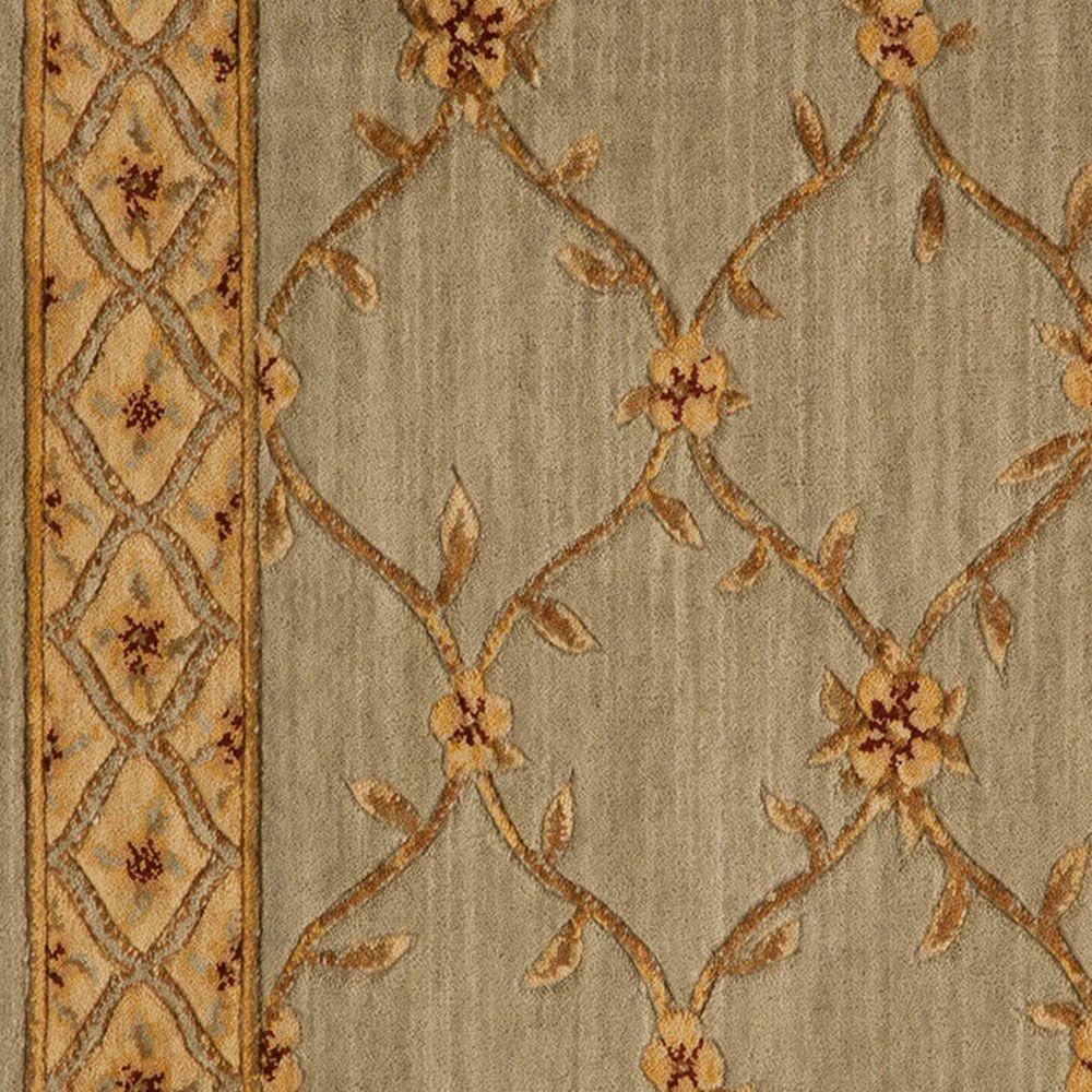 Nourtex Bilington Color Aqua 9 in. Carpet Border004994 The Home Depot