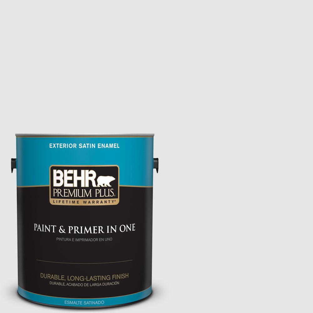 Behr Premium Plus 1 Gal Pr W9 Nimbus Cloud Satin Enamel Exterior Pr W9 Nimbus Cloud Satin Enamel Exterior Paint